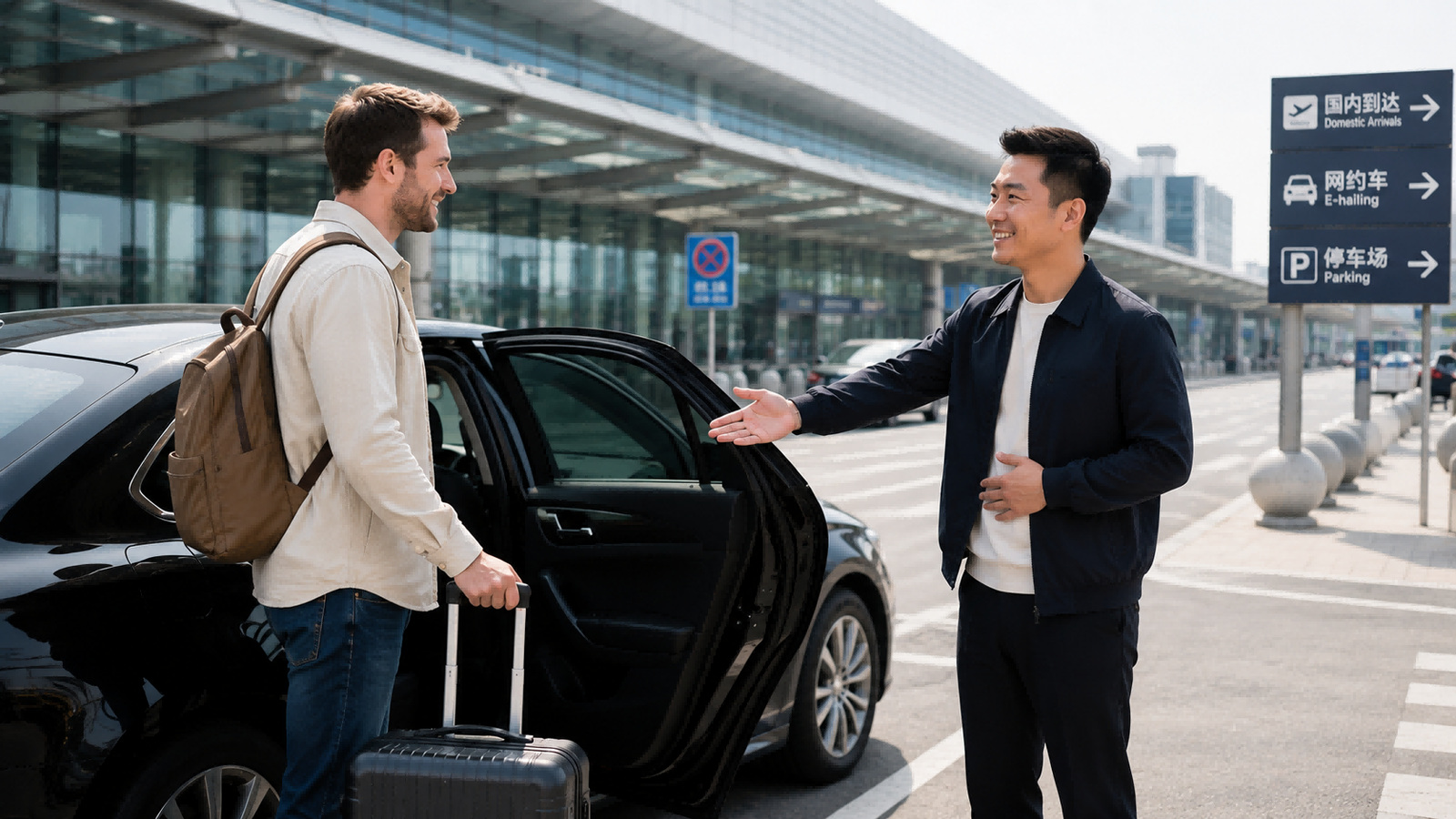 Private car charter service with professional driver in Chengdu
